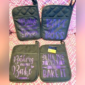 Handmade Potholder Set Bakers